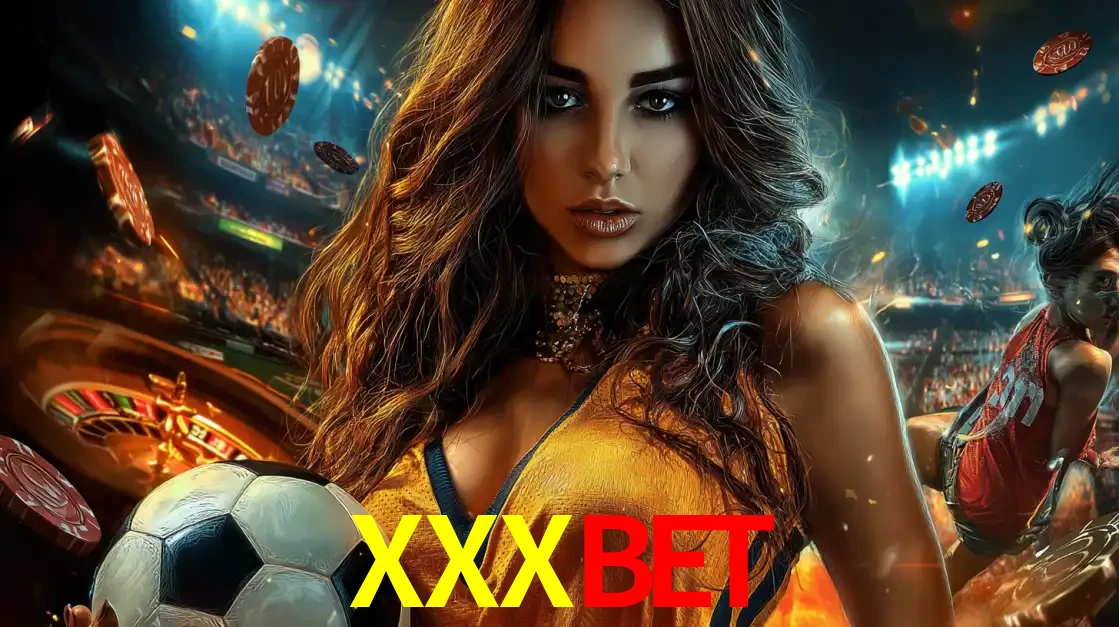 Mulher segurando uma bola de futebol em uma montagem que mistura a paixão esportiva com a emoção da roleta de cassino, tudo disponível na plataforma XXXBET.